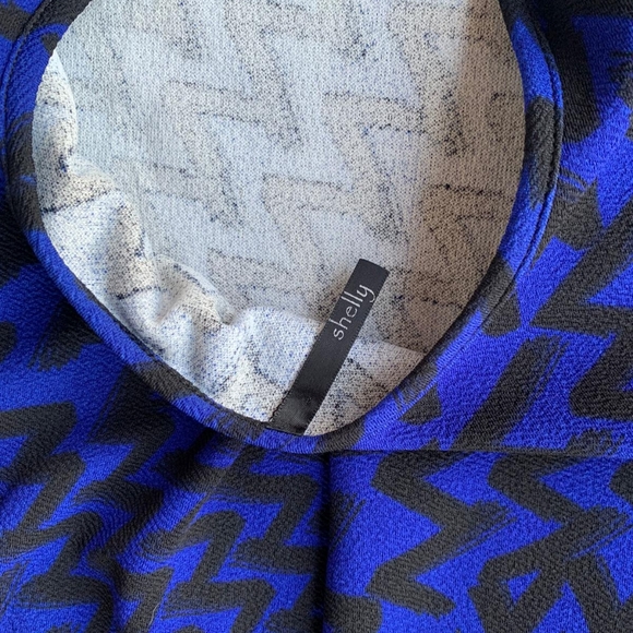 M Boutique - Blue and Black Dress - Size Small - Picture 5 of 6